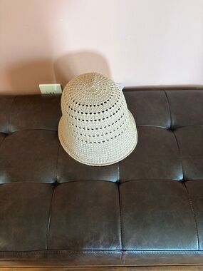 Brand new Womens  Crochet Bucket Hat in Beige